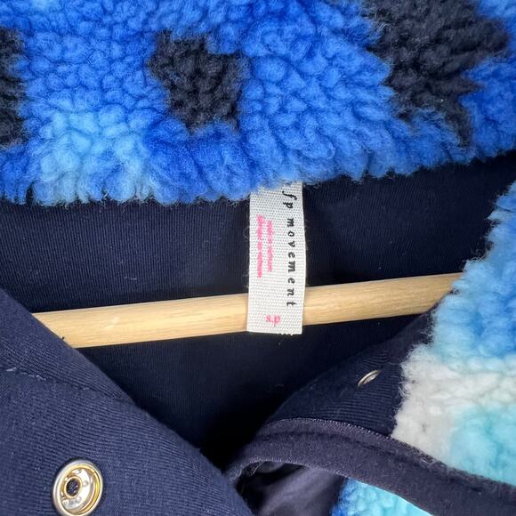 NEW Free People $168 Rocky Ridge Oversized Combo Fleece Jacket Women's Small - Picture 7 of 13